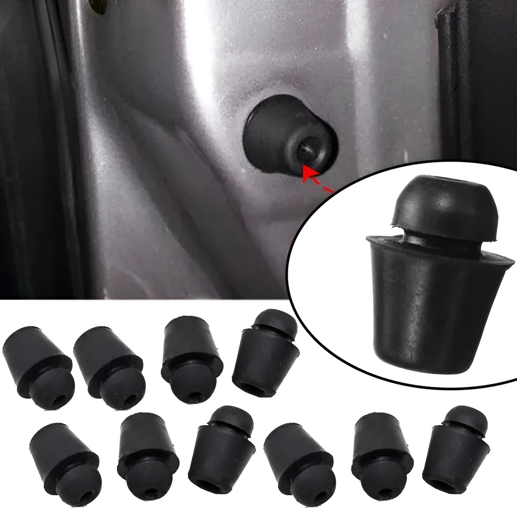 Automobile buckle shock absorption kit with 10 rubber pier clips in colour X16 for vehicle interior damping