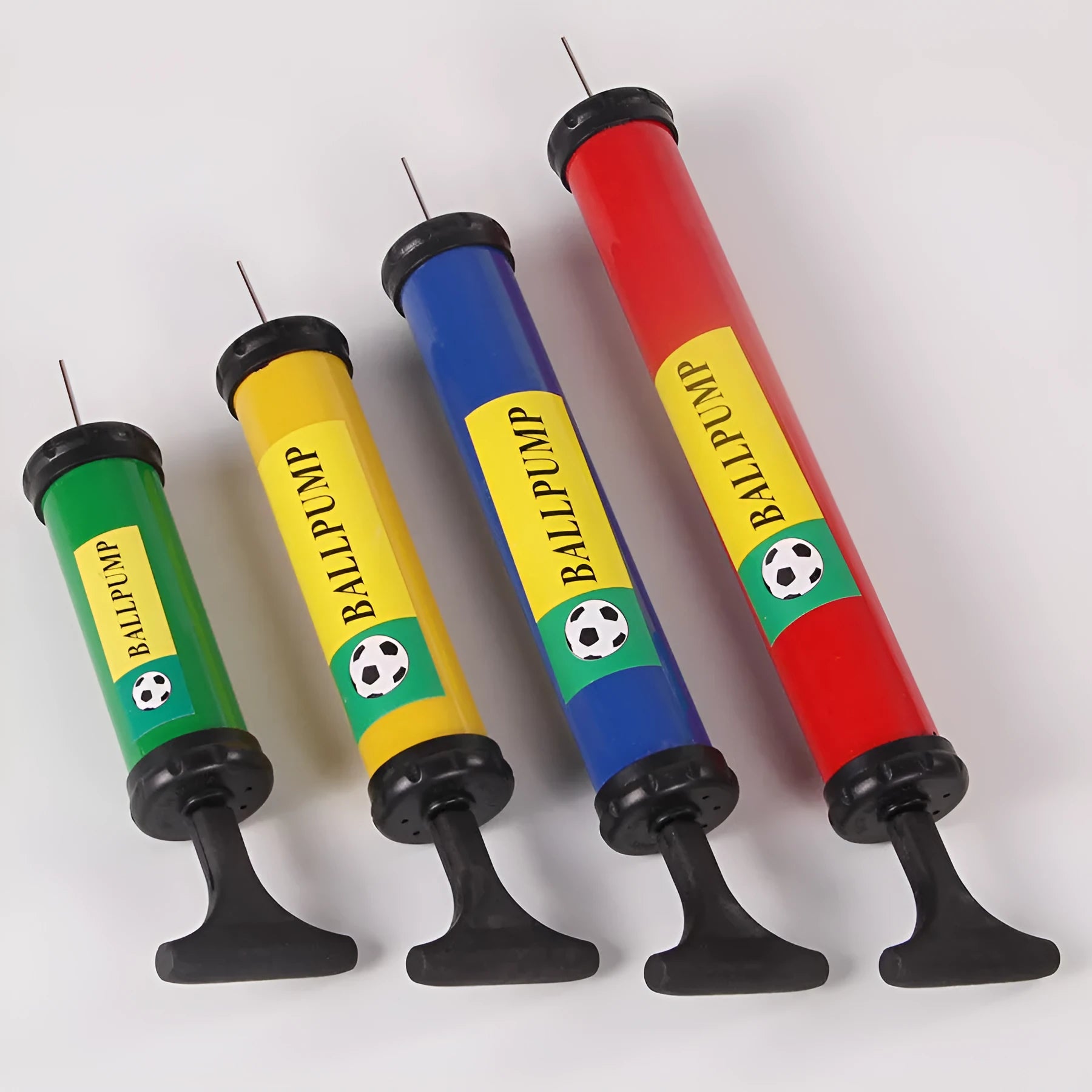 Mixed colour plastic manual hand pump for basketball volleyball football inflation