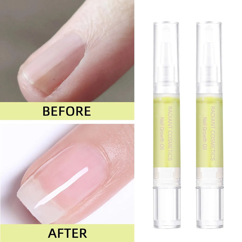 3ml clear nail growth oil bottle for wash-free nail and cuticle treatment