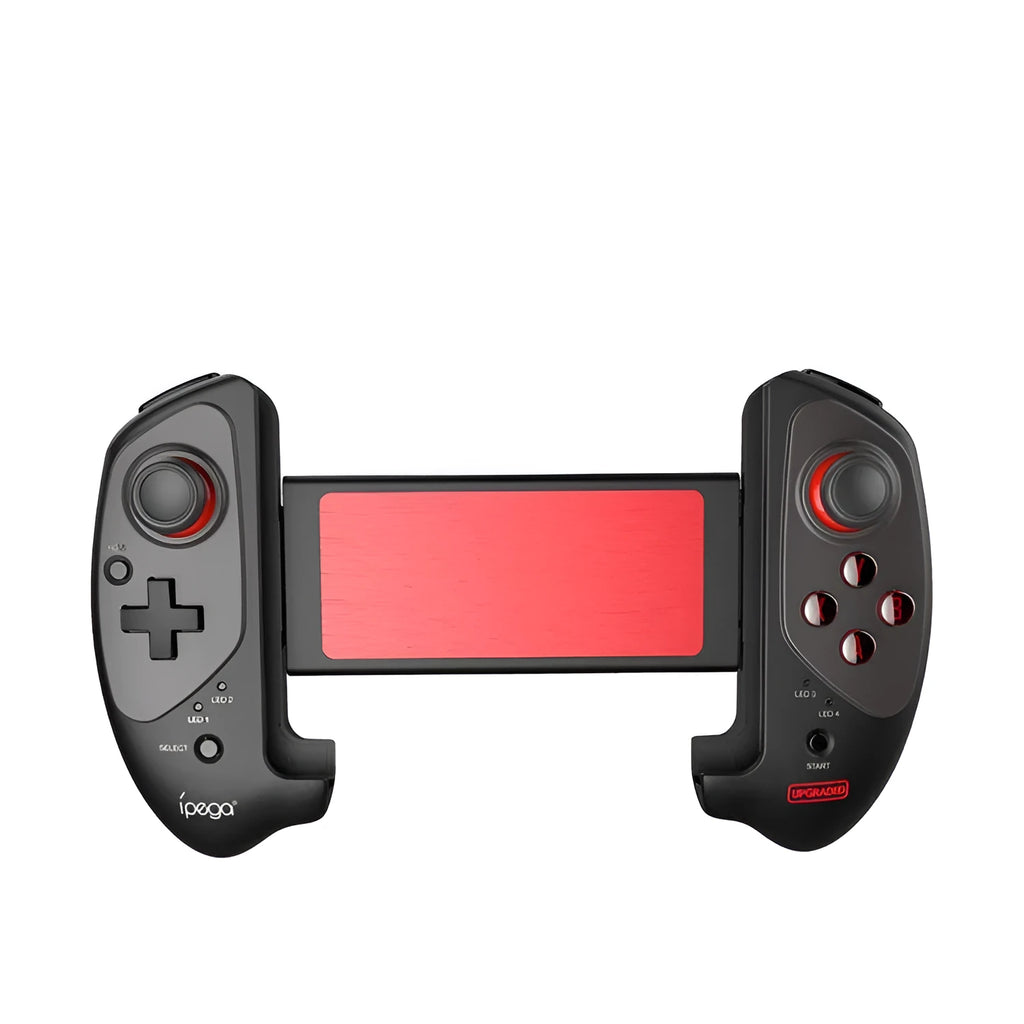 Red telescopic gamepad controller with USB cable for Android, iOS and PC