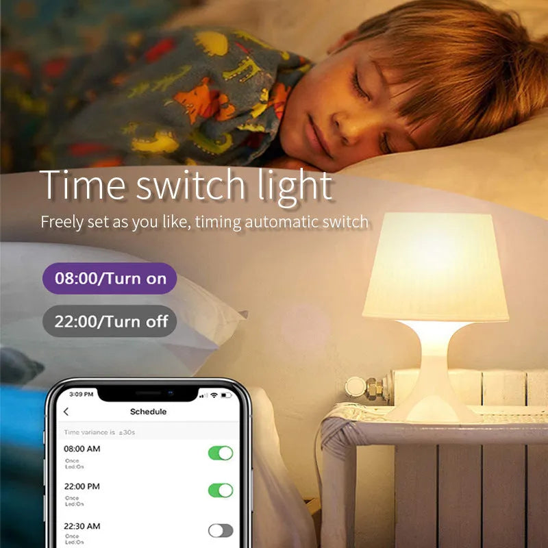 Wi-Fi smart RGBCCT GU10 LED spotlight bulb with compact 50mm diameter housing