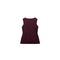 Dark red slim fit sweater vest with gold buttons and 3D pattern texture