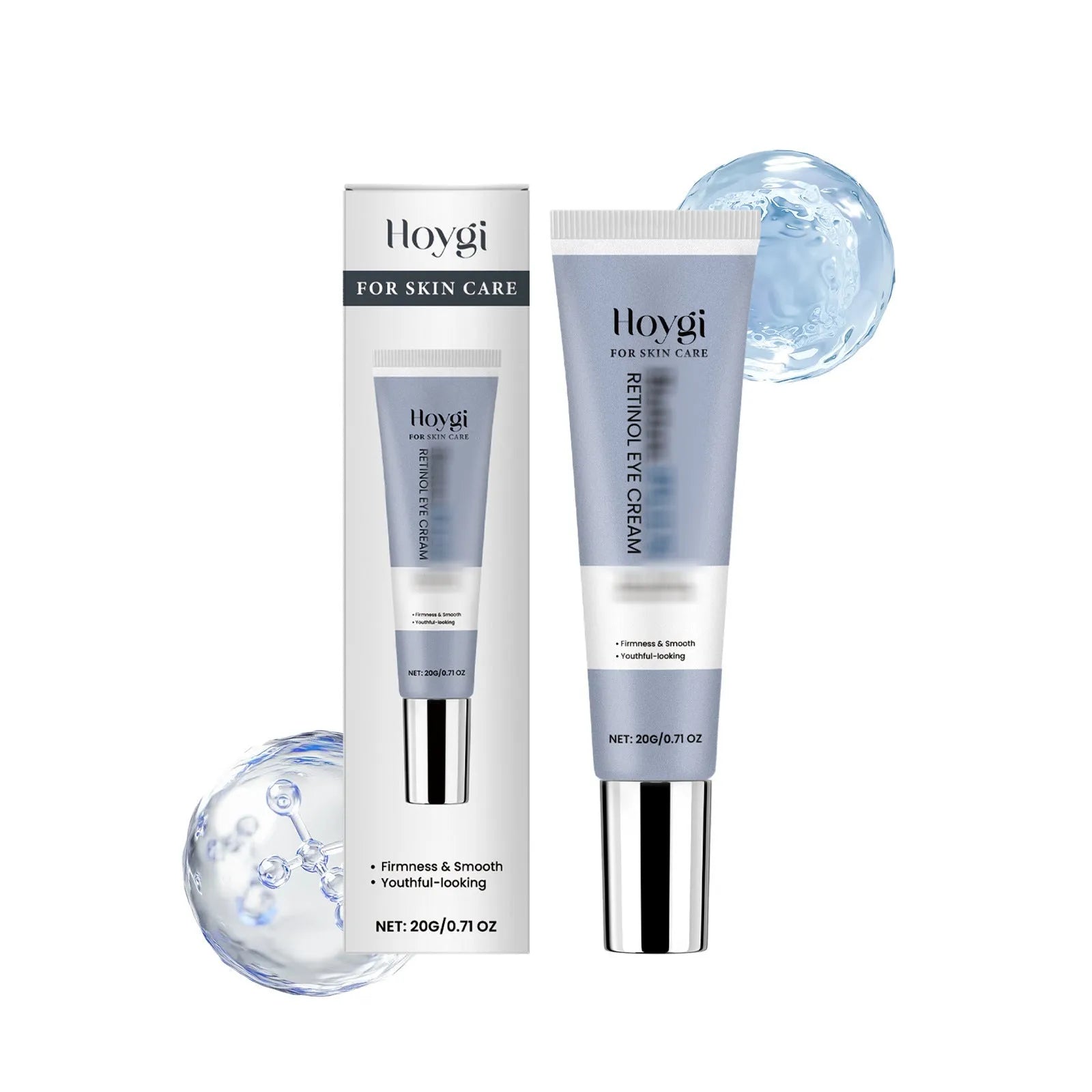 Retinol eye cream 20g tube with moisturising softening formula for dark circles and fine lines