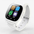 Smart Bluetooth sports watch compatible with Apple iPhone and Android phones in white, blue or black colours