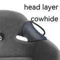 Racing seat belt leather limit buckle cover 30cm x 20cm for RECARO Bride fixed buckles carbon gray suede
