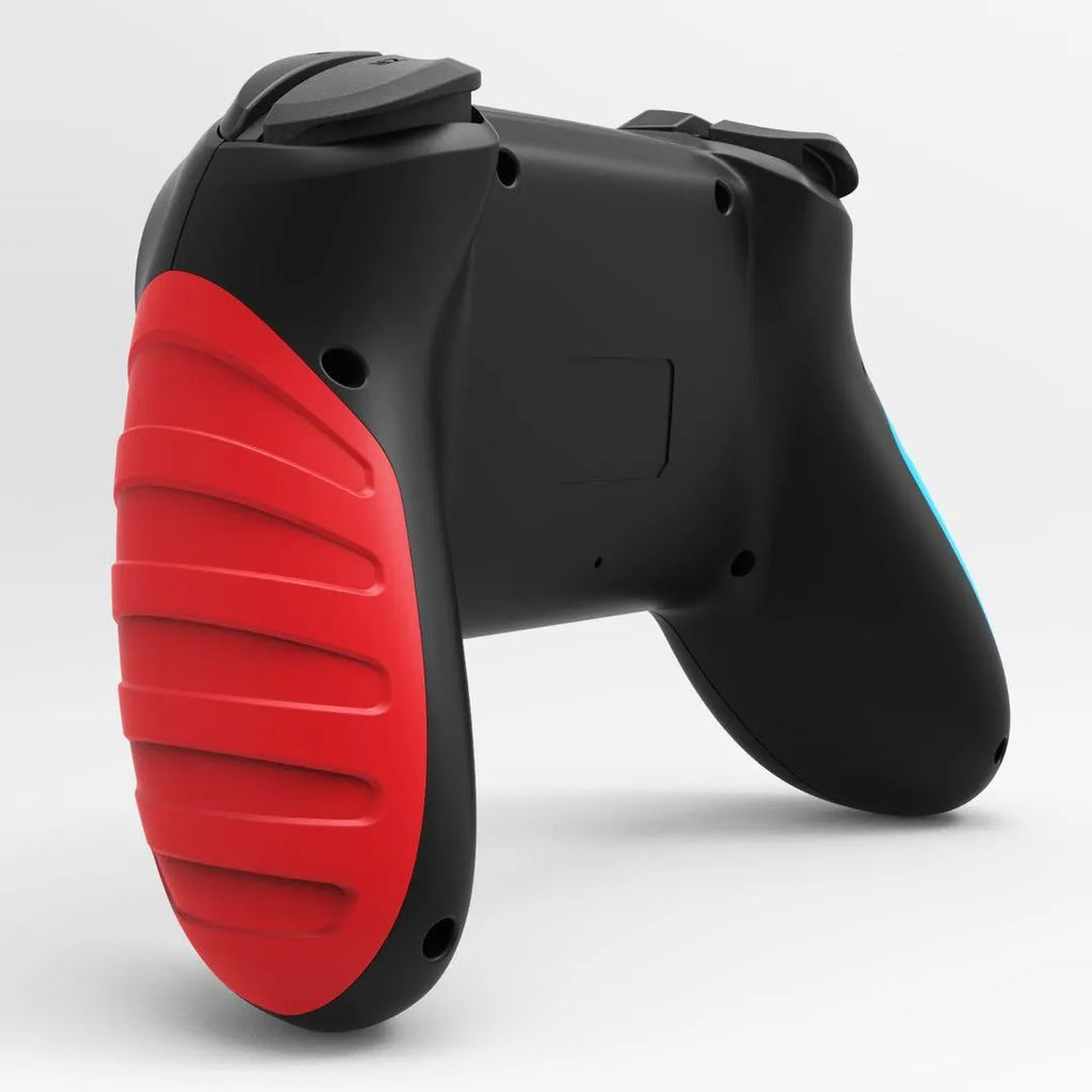 Red and blue wireless Bluetooth gamepad for Nintendo Switch and PC gaming