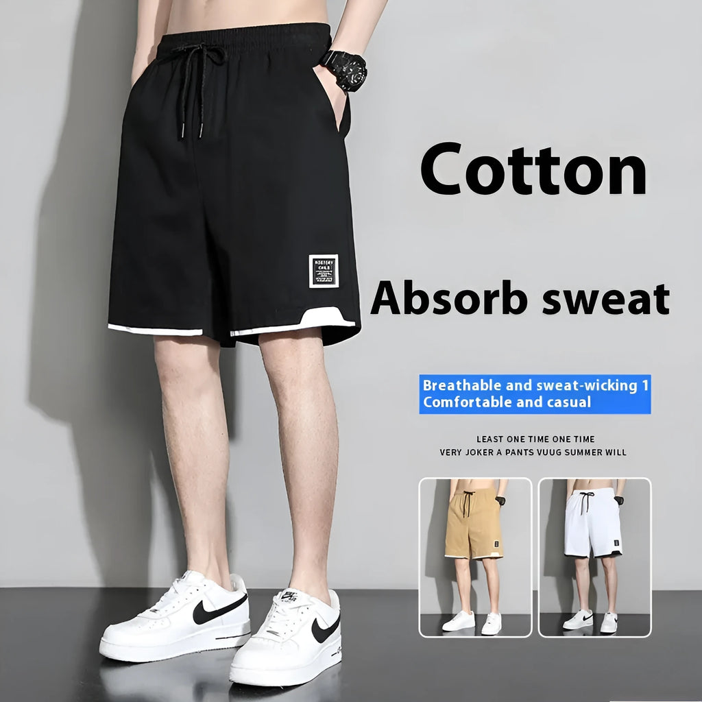 Cotton shorts for boys in plus sizes 2XL to 8XL, black khaki white colours, overalls style summer wear