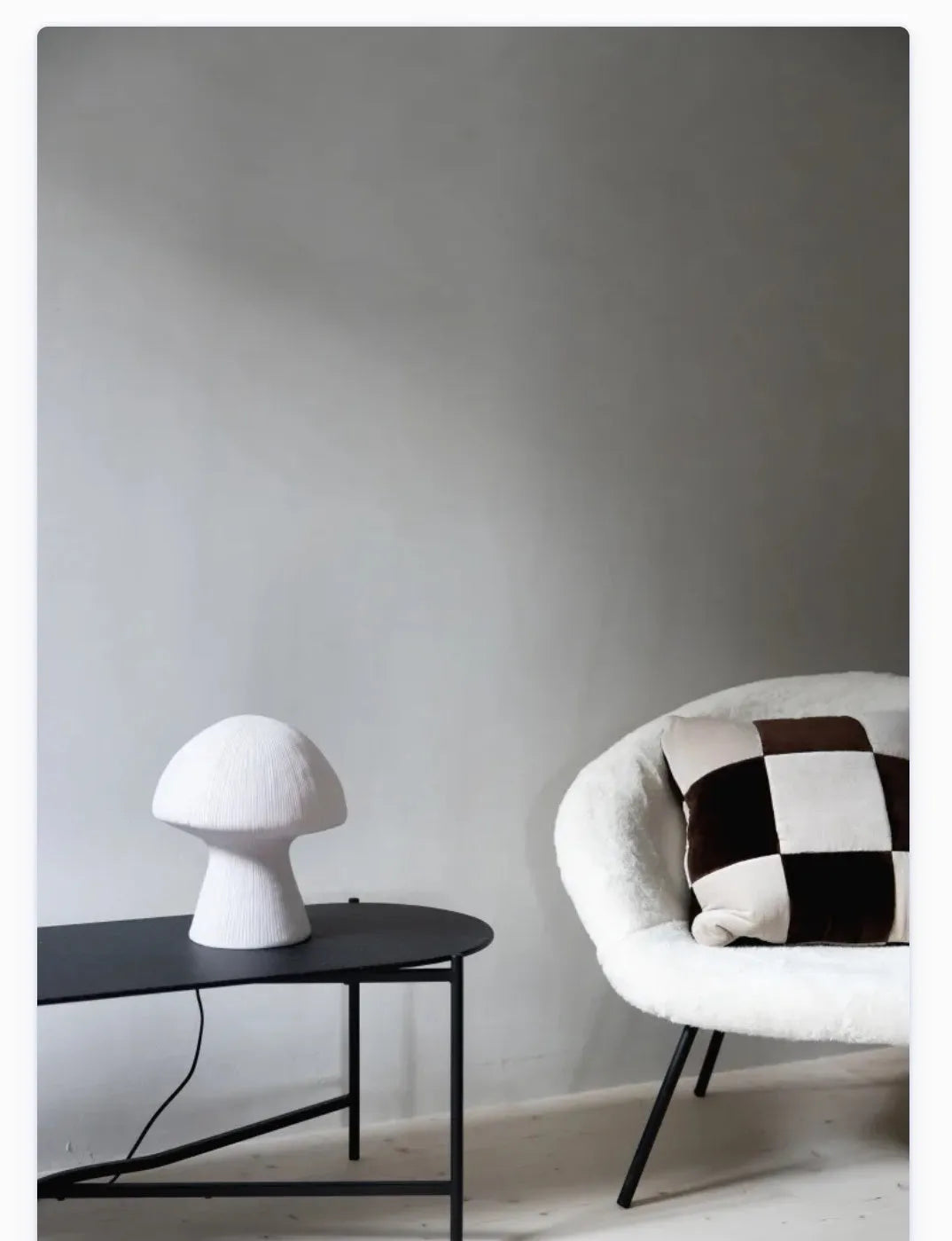 Nordic style handmade sandstone bedside table lamp with adjustable three-color light on a bedroom side table