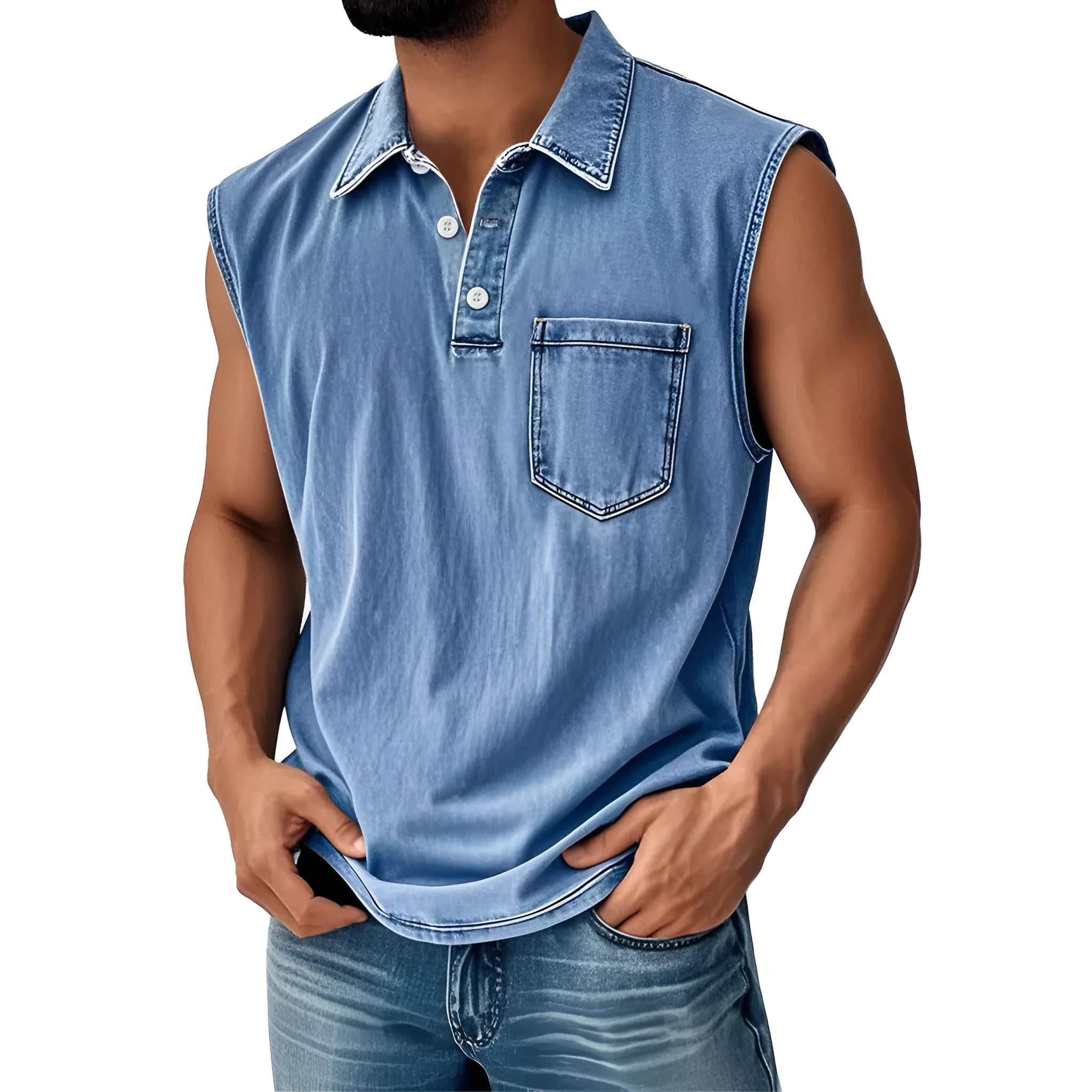 3D digital printed men's button polo shirt short sleeve loose fit polyester fibre leisure top