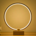 Smart solid wood LED small night lamp with bamboo holder, round small size, USB powered, modern simplicity style