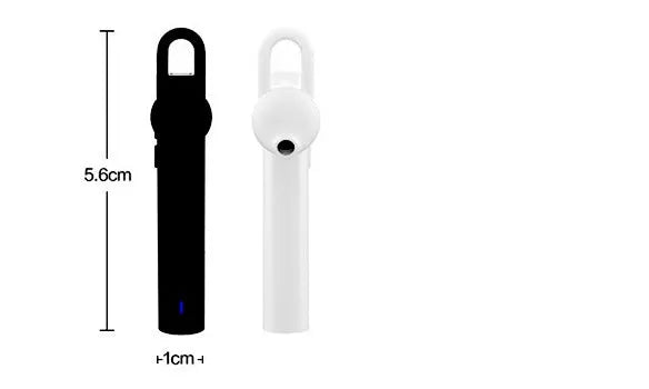 Wireless Bluetooth headset 5.6cm compact black on white background