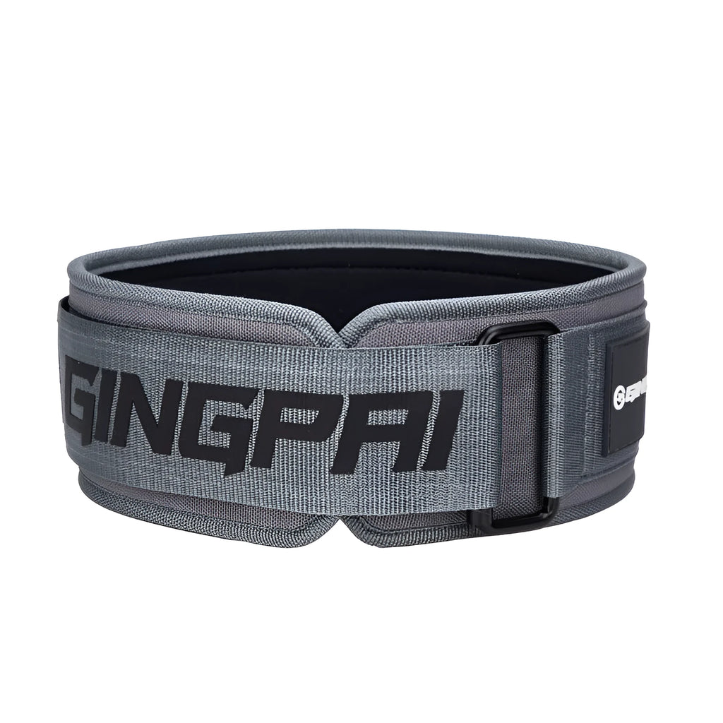 Abdominal exercising band with lumbar support belt for weightlifting and fitness training in adjustable sizes