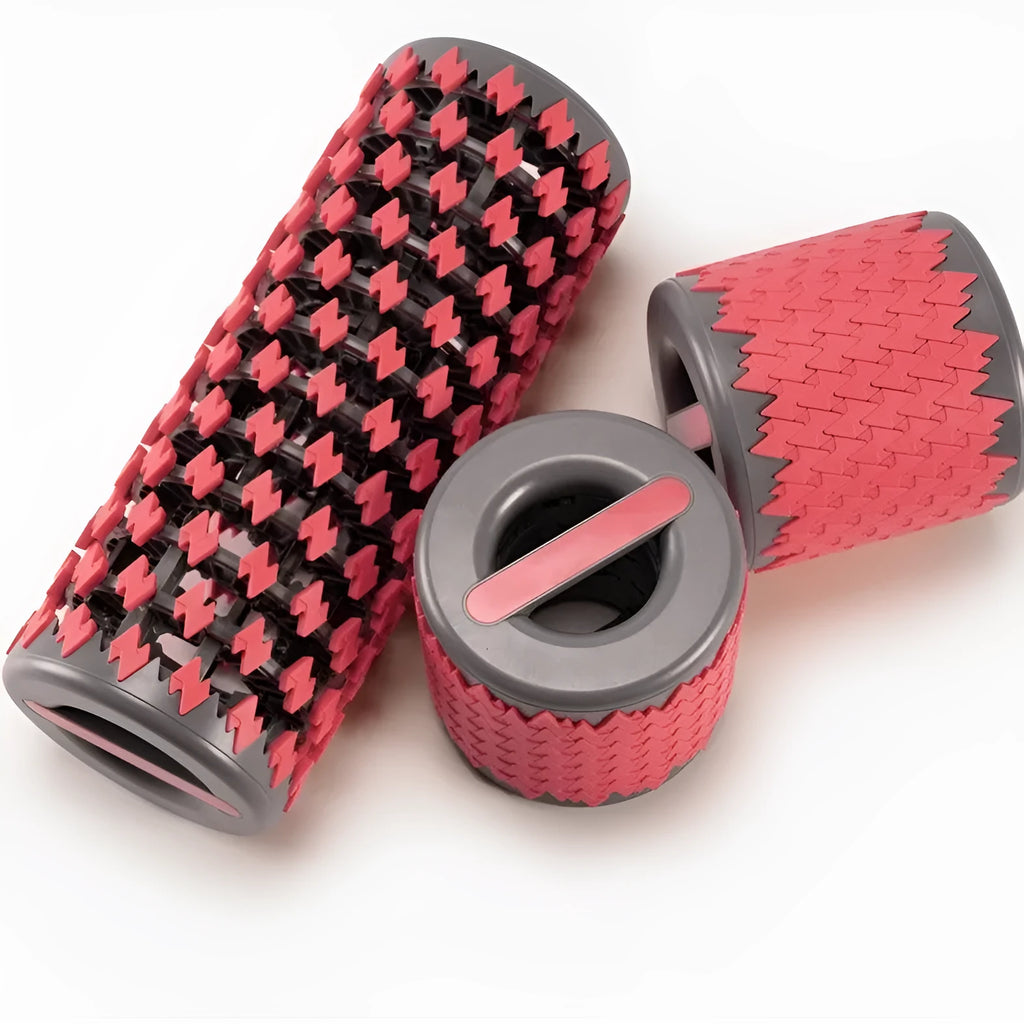 Adjustable telescopic foam roller for home fitness muscle relaxation in black colour