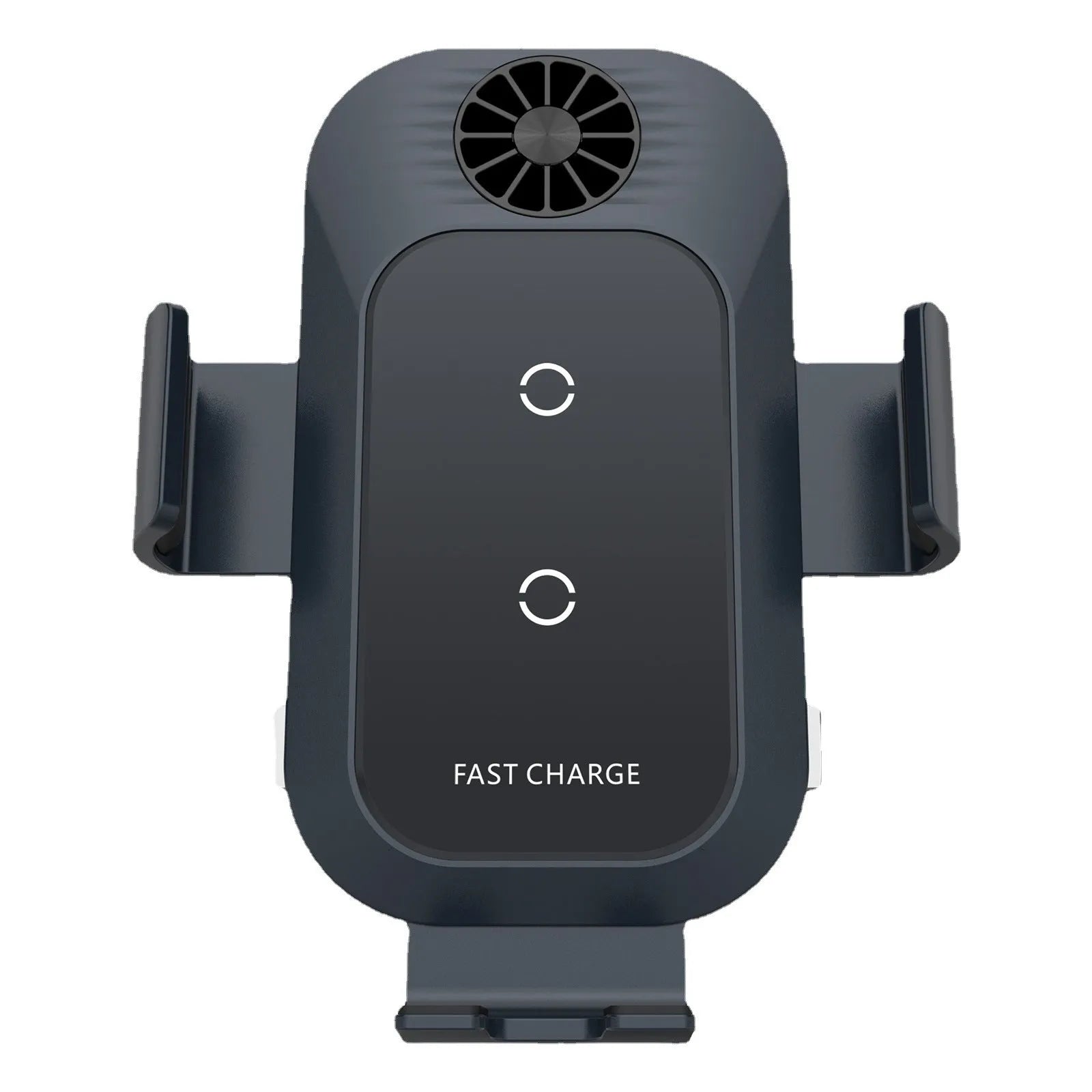 Car wireless charger phone holder with matte oil face shell, dual coils, and suction cup air outlet mount in colour C35
