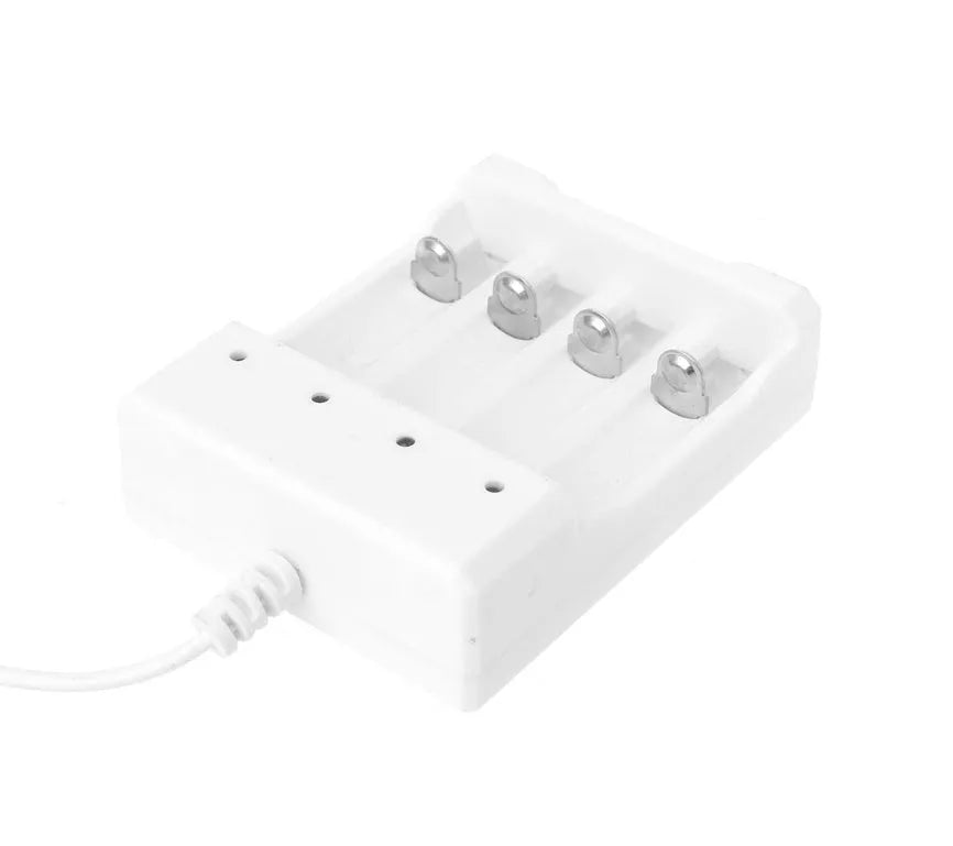 Universal smart 4-slot battery charger adapter 1.2V USB for AA AAA rechargeable NiMH NiCD batteries