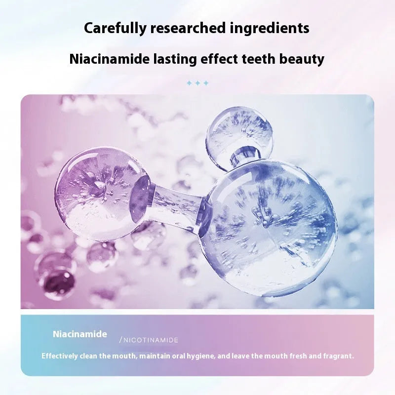 Nicotinamide Dazzling White Toothpaste tube with 100g net content for adult whitening and cleaning