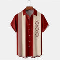 Men's slim fit short sleeve shirt with detailed 3D floral digital printing in polyester fabric