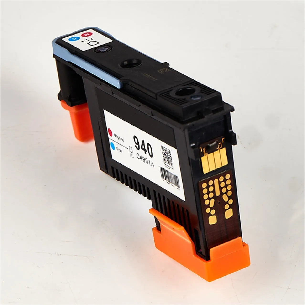 HP940 C4900A compatible printing nozzle replacement part in black and yellow.