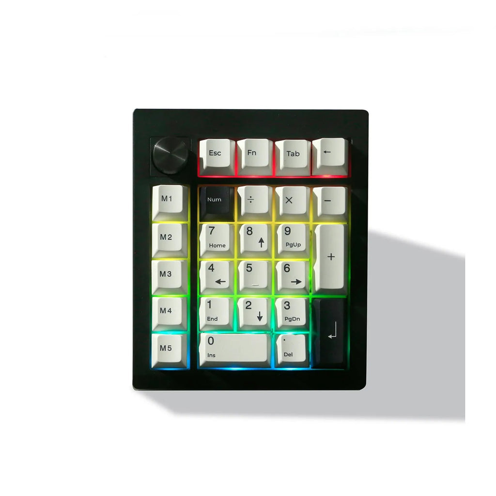 Wireless mechanical numeric keyboard with dedicated keypad in black colour