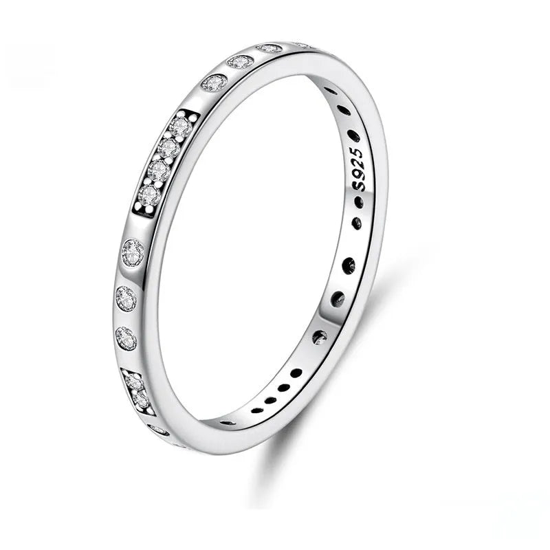 SCR1157 Moss Password I Love You oxidised black silver ring on a hand, showing simple bracelet style.
