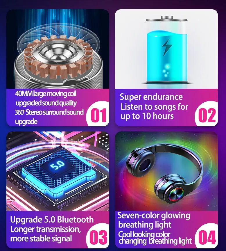 T6 wireless Bluetooth headset with stated 10-hour battery life and Bluetooth 5.0 connectivity.