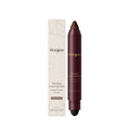 Hair root cover-up stick in black and dark brown twist-up applicator