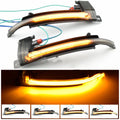 Dynamic LED mirror turn signal indicator for Audi B8 and B8.5 models in black or white finish
