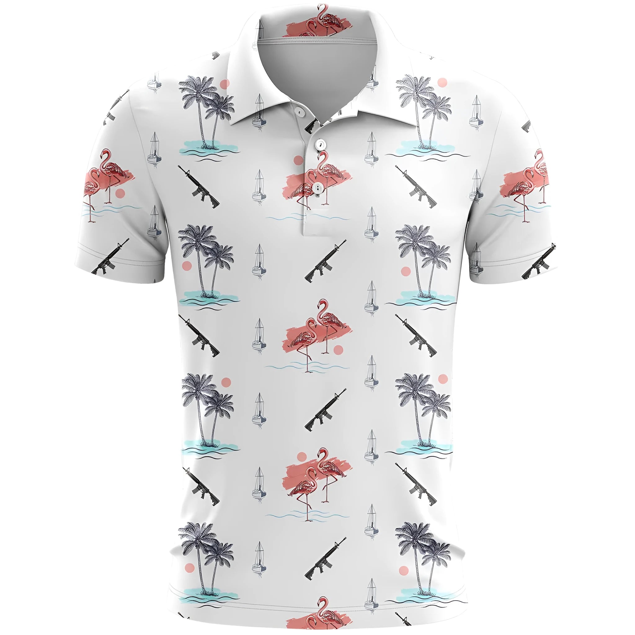 Loose-fitting sports short sleeve top in bird eye cloth polyester available in multiple colours and sizes