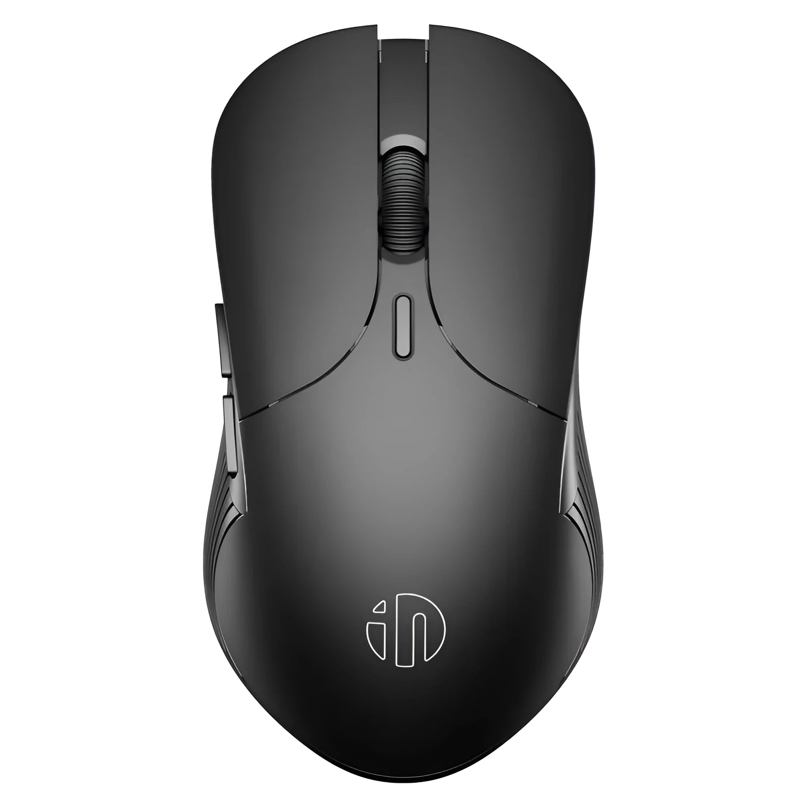 Wireless voice mouse in black with six buttons and compact 123mm body