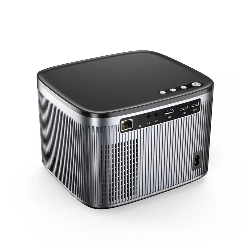 Portable silver ultra high definition 1080P home projector with 100-inch projection size