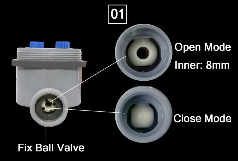 Automatic watering device timer attached to outdoor garden faucet with manual override button