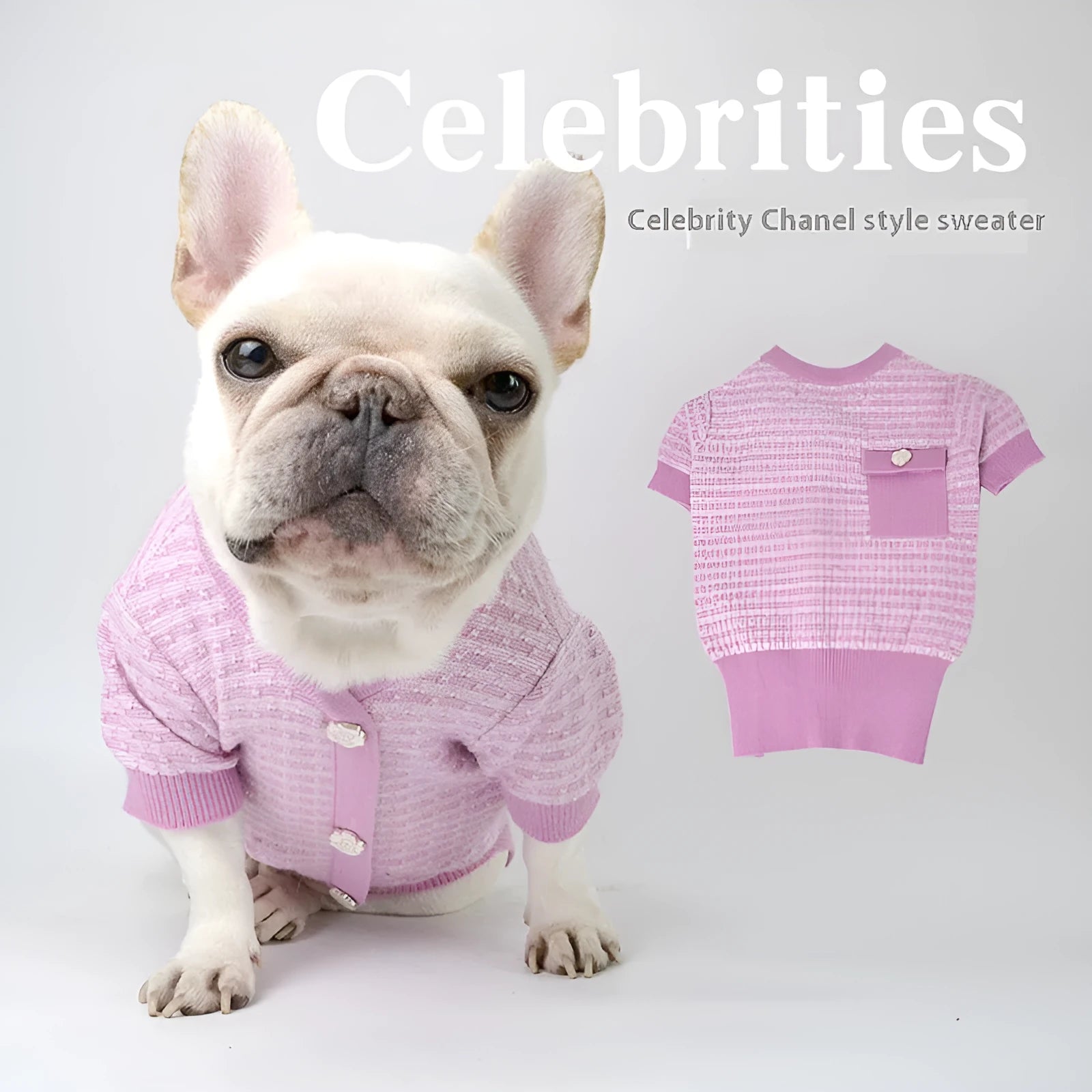 Classic wool Schnauzer pet clothing in autumn winter style available in S M L sizes