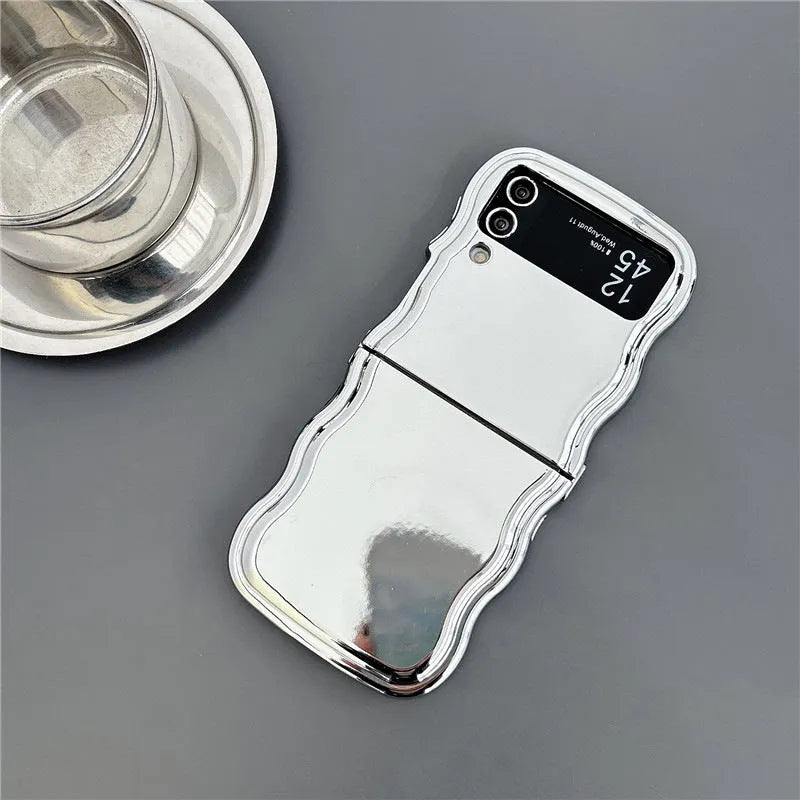 Electroplated purple PC phone case for Samsung Galaxy Z Flip 3 4 5 6