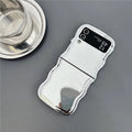 Electroplated purple PC phone case for Samsung Galaxy Z Flip 3 4 5 6