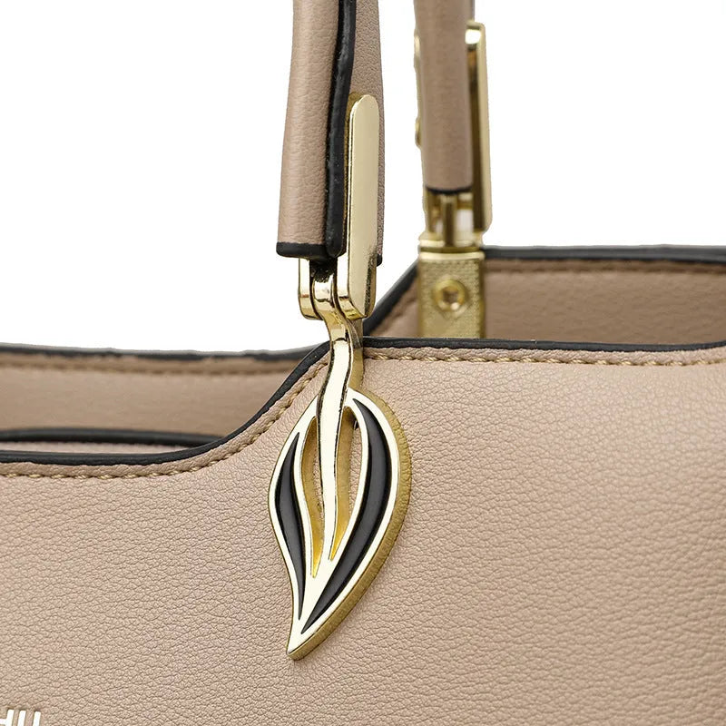 Women's messenger bag in PU material with multi-layer shoulder strap available in multiple colours