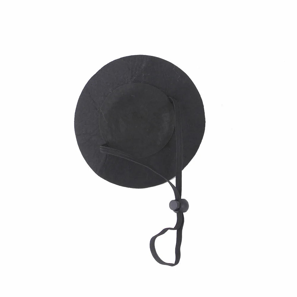 Pet cat Halloween pumpkin hat made of cloth with embossing, free size, in corner cap style