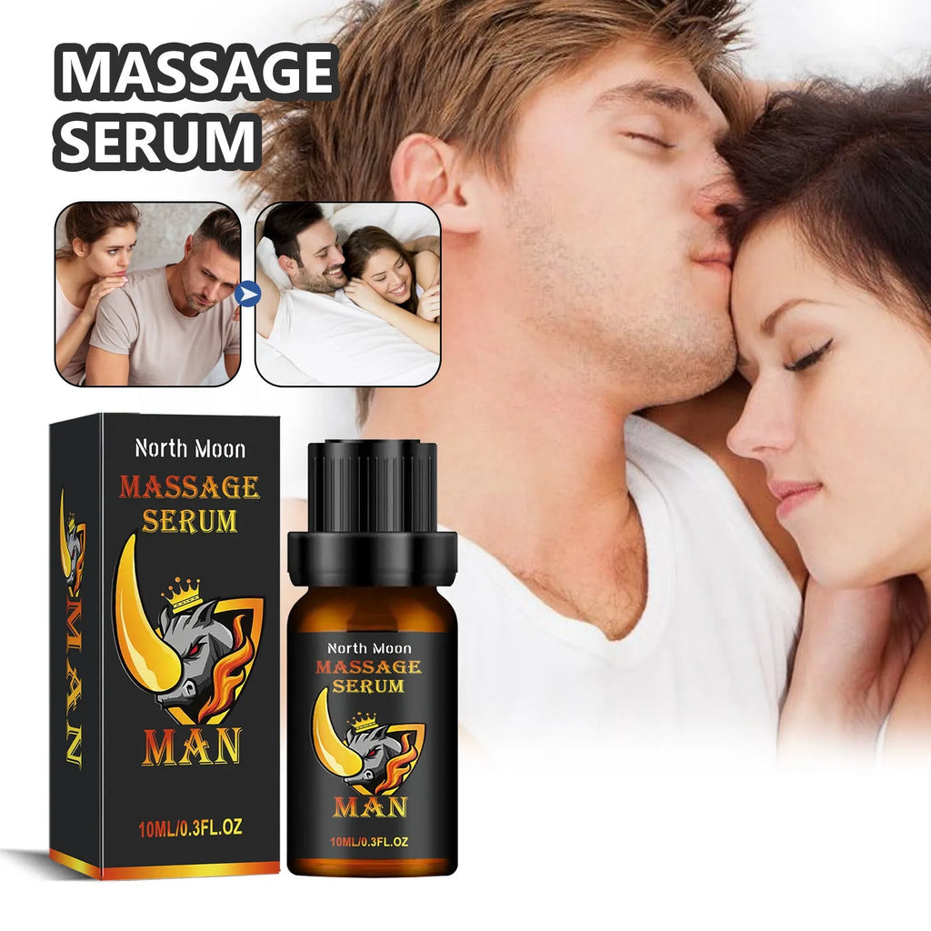 10ml bottle of men's endurance vitality essential oil with ginger and cocoa butter