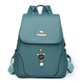 Soft PU leather women's backpack with three-dimensional pockets in street trend style