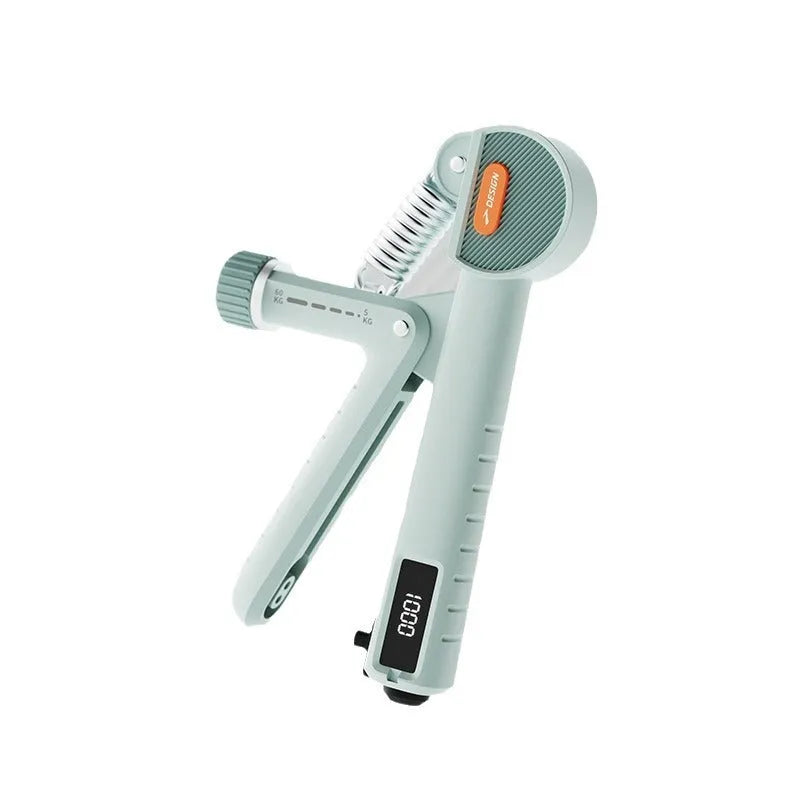 Adjustable count spring hand grip exerciser in ABS plastic for strength training
