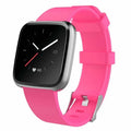 Fitbit Versa Lite large TPE replacement strap in multiple colour options on a white background.