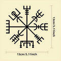 Square 13cm vegetarian-themed vinyl car sticker for glass windows.