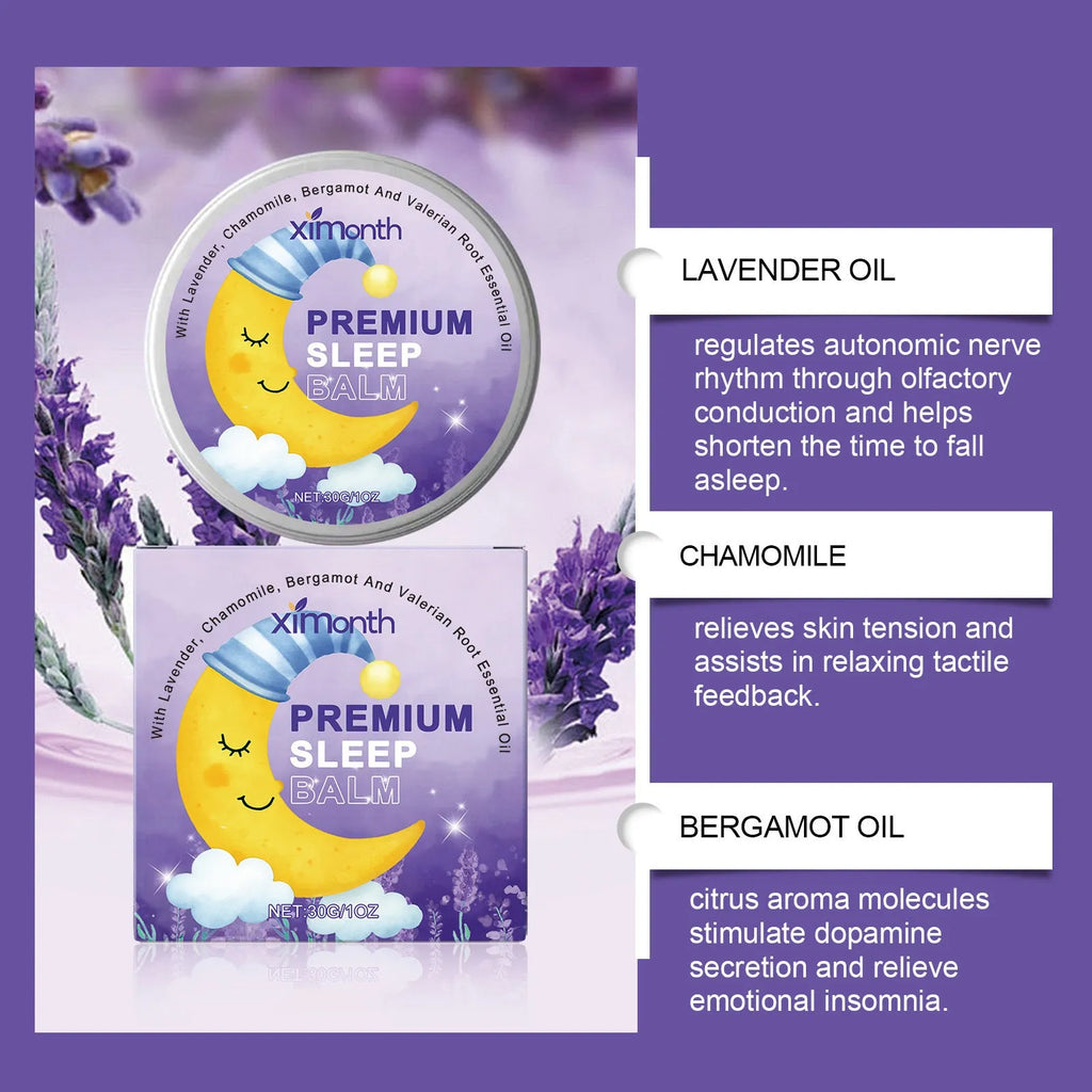 Sleep Goodnight Cream 30g pot with lavender chamomile bergamot valerian gentle formula