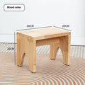 Solid wood changing stool with distressed finish for household shoes changing