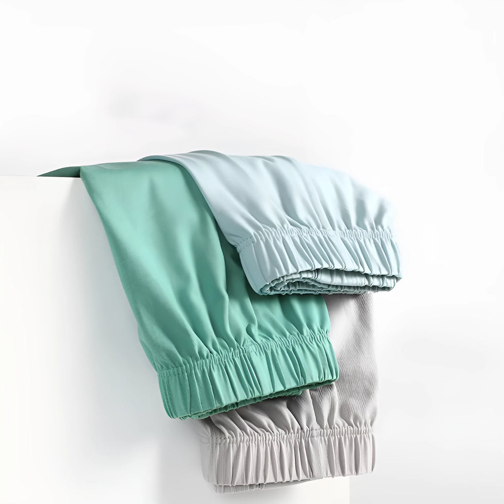 Loose-fitting men's cotton boxer shorts in solid colour, mid-waist, sports loungewear underwear