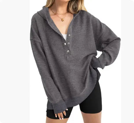 Women's loose fit peach coloured raglan sleeve pullover sweater for casual wear