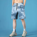 Men's quick-drying polyester seaside shorts with straight leg and micro-elastic waist, available in multiple colours and sizes