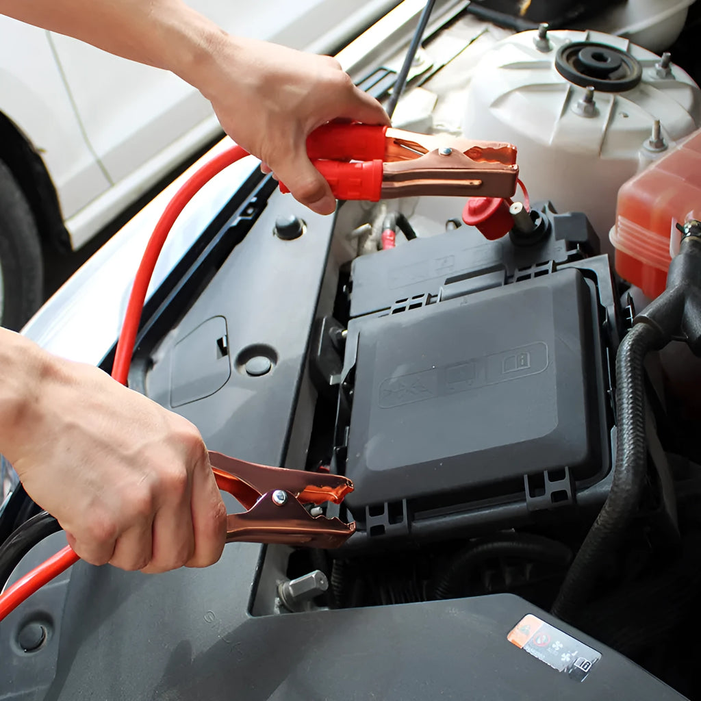 500A black and red car battery clip emergency starter cable with 2m PVC copper core in OPP bag