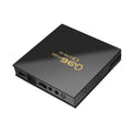 Q96 Max S905 Android TV box with 4K set-top box, remote control, and HDMI cable