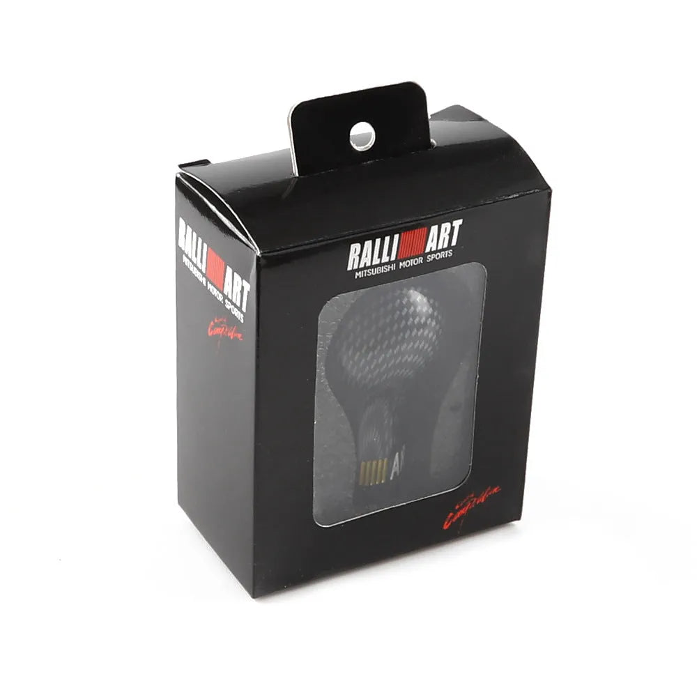 Black manual car gear shift knob made of engineering plastic with spherical shape and threaded sleeve adapters