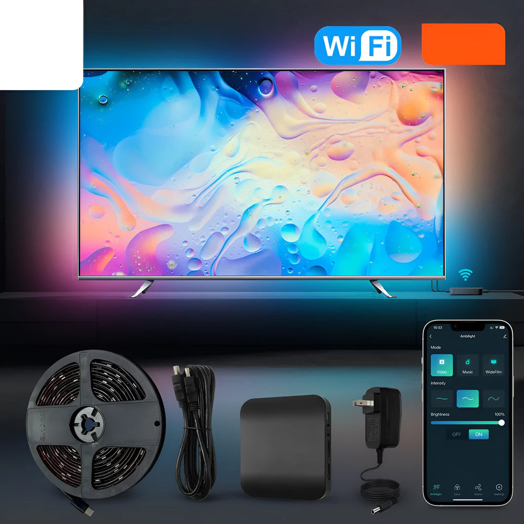 Home Fashion Graffiti Smart LED Light Strip for TV background intelligent control waterproof plastic 2.8m